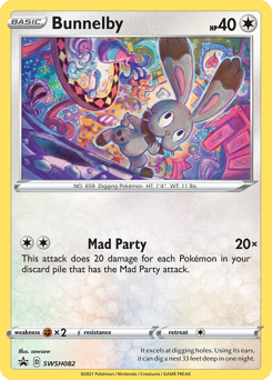 Bunnelby, SWSH Black Star Promos #SWSH082, Pokémon TCG card