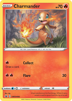 Charmander, SWSH Black Star Promos #SWSH092, Pokémon TCG card