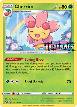 Cherrim, SWSH Black Star Promos #SWSH088, Pokémon TCG card