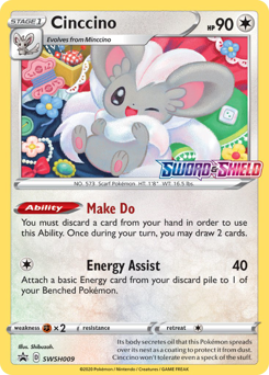 Cinccino, SWSH Black Star Promos #SWSH009, Pokémon TCG card