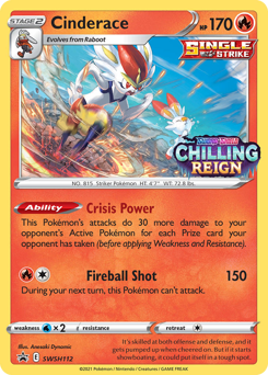 Cinderace, SWSH Black Star Promos #SWSH112, Pokémon TCG card