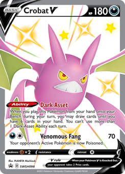 Crobat V, SWSH Black Star Promos #SWSH098, Pokémon TCG card