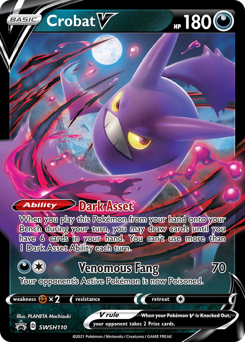 Crobat V, SWSH Black Star Promos #SWSH110, Pokémon TCG card