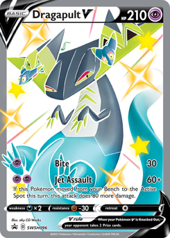 Dragapult V, SWSH Black Star Promos #SWSH096, Pokémon TCG card