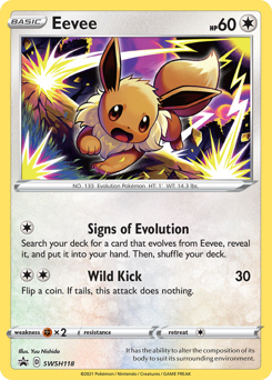 Eevee, SWSH Black Star Promos #SWSH118, Pokémon TCG card