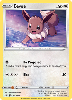 Eevee, SWSH Black Star Promos #SWSH127, Pokémon TCG card