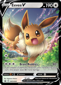 Eevee V, SWSH Black Star Promos #SWSH065, Pokémon TCG card
