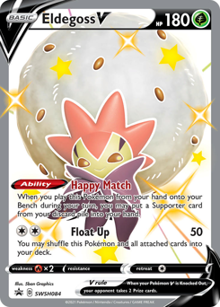 Eldegoss V, SWSH Black Star Promos #SWSH084, Pokémon TCG card