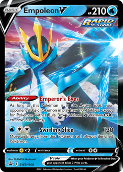 Empoleon V, SWSH Black Star Promos #SWSH108, Pokémon TCG card