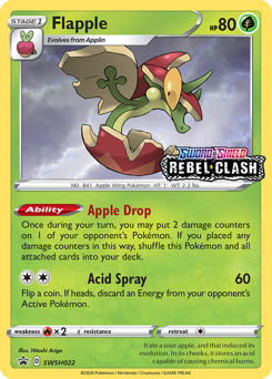 Flapple, SWSH Black Star Promos #SWSH022, Pokémon TCG card