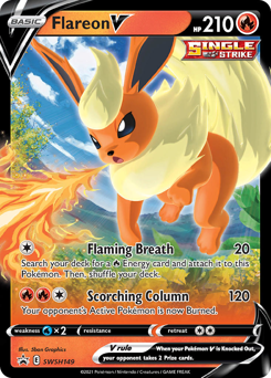 Flareon V, SWSH Black Star Promos #SWSH149, Pokémon TCG card
