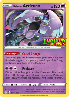 Galarian Articuno, SWSH Black Star Promos #SWSH123, Pokémon TCG card