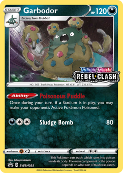 Garbodor, SWSH Black Star Promos #SWSH025, Pokémon TCG card