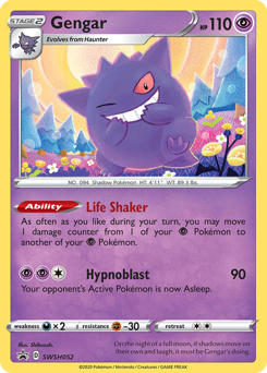 Gengar, SWSH Black Star Promos #SWSH052, Pokémon TCG card