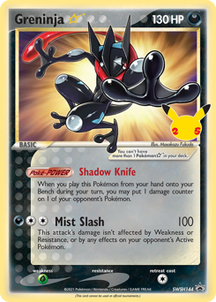 Greninja ★, SWSH Black Star Promos #SWSH144, Pokémon TCG card