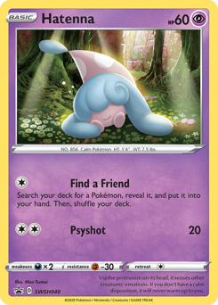Hatenna, SWSH Black Star Promos #SWSH040, Pokémon TCG card