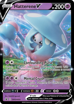 Hatterene V, SWSH Black Star Promos #SWSH055, Pokémon TCG card