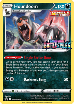 Houndoom, SWSH Black Star Promos #SWSH090, Pokémon TCG card