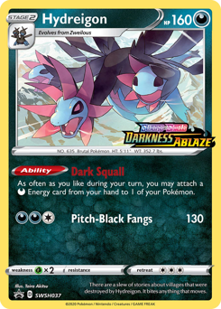 Hydreigon, SWSH Black Star Promos #SWSH037, Pokémon TCG card