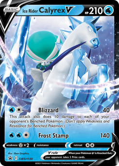 Ice Rider Calyrex V, SWSH Black Star Promos #SWSH130, Pokémon TCG card