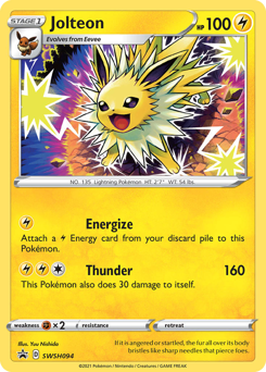 Jolteon, SWSH Black Star Promos #SWSH094, Pokémon TCG card