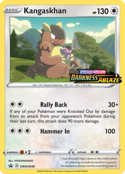 Kangaskhan, SWSH Black Star Promos #SWSH038, Pokémon TCG card