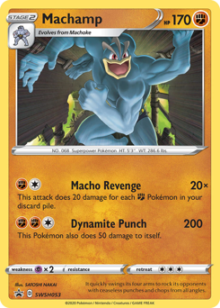 Machamp, SWSH Black Star Promos #SWSH053, Pokémon TCG card