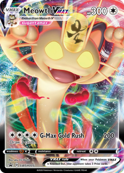Meowth VMAX, SWSH Black Star Promos #SWSH005, Pokémon TCG card