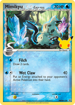 Mimikyu δ, SWSH Black Star Promos #SWSH136, Pokémon TCG card
