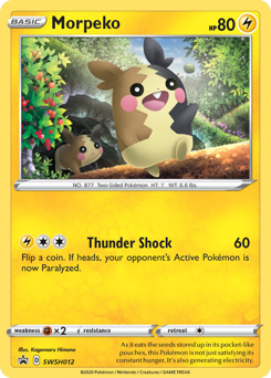 Morpeko, SWSH Black Star Promos #SWSH012, Pokémon TCG card