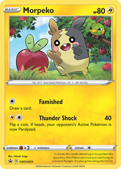 Morpeko, SWSH Black Star Promos #SWSH031, Pokémon TCG card