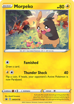 Morpeko, SWSH Black Star Promos #SWSH116, Pokémon TCG card