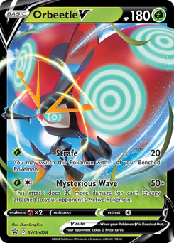 Orbeetle V, SWSH Black Star Promos #SWSH078, Pokémon TCG card
