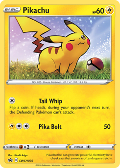 Pikachu, SWSH Black Star Promos #SWSH039, Pokémon TCG card