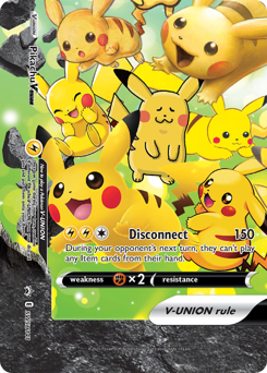 Pikachu V-UNION, SWSH Black Star Promos #SWSH141, Pokémon TCG card