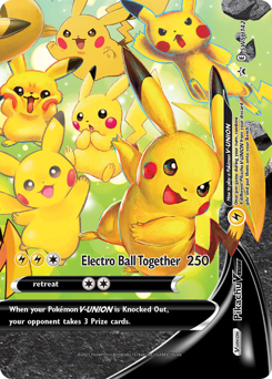 Pikachu V-UNION, SWSH Black Star Promos #SWSH142, Pokémon TCG card