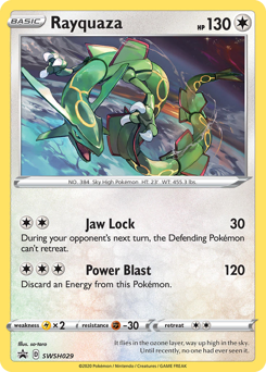 Rayquaza, SWSH Black Star Promos #SWSH029, Pokémon TCG card