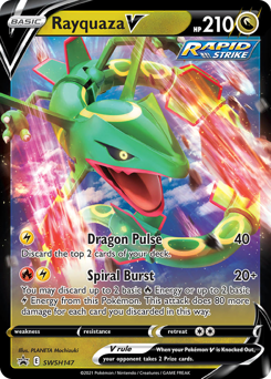 Rayquaza V, SWSH Black Star Promos #SWSH147, Pokémon TCG card