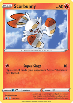 Scorbunny, SWSH Black Star Promos #SWSH002, Pokémon TCG card