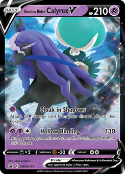 Shadow Rider Calyrex V, SWSH Black Star Promos #SWSH131, Pokémon TCG card