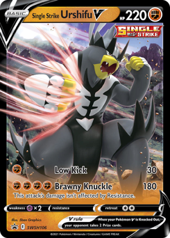 Single Strike Urshifu V, SWSH Black Star Promos #SWSH106, Pokémon TCG card