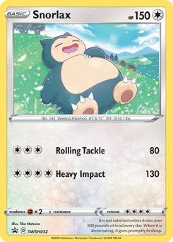 Snorlax, SWSH Black Star Promos #SWSH032, Pokémon TCG card