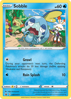 Sobble, SWSH Black Star Promos #SWSH073, Pokémon TCG card