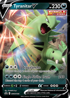 Tyranitar V, SWSH Black Star Promos #SWSH109, Pokémon TCG card