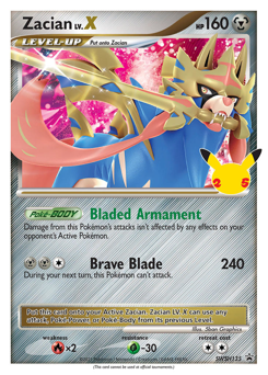 Zacian LV.X, SWSH Black Star Promos #SWSH135, Pokémon TCG card