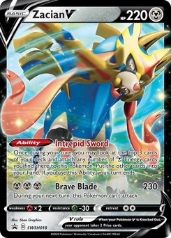 Zacian V, SWSH Black Star Promos #SWSH018, Pokémon TCG card