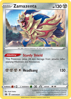 Zamazenta, SWSH Black Star Promos #SWSH034, Pokémon TCG card