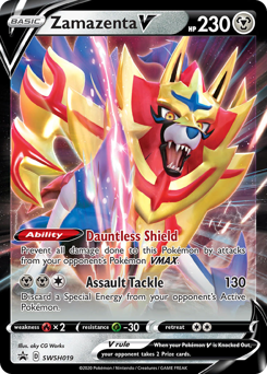 Zamazenta V, SWSH Black Star Promos #SWSH019, Pokémon TCG card