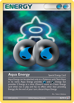 Aqua Energy, Team Magma vs Team Aqua #86, Pokémon TCG card