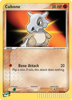Cubone, Team Magma vs Team Aqua #40, Pokémon TCG card
